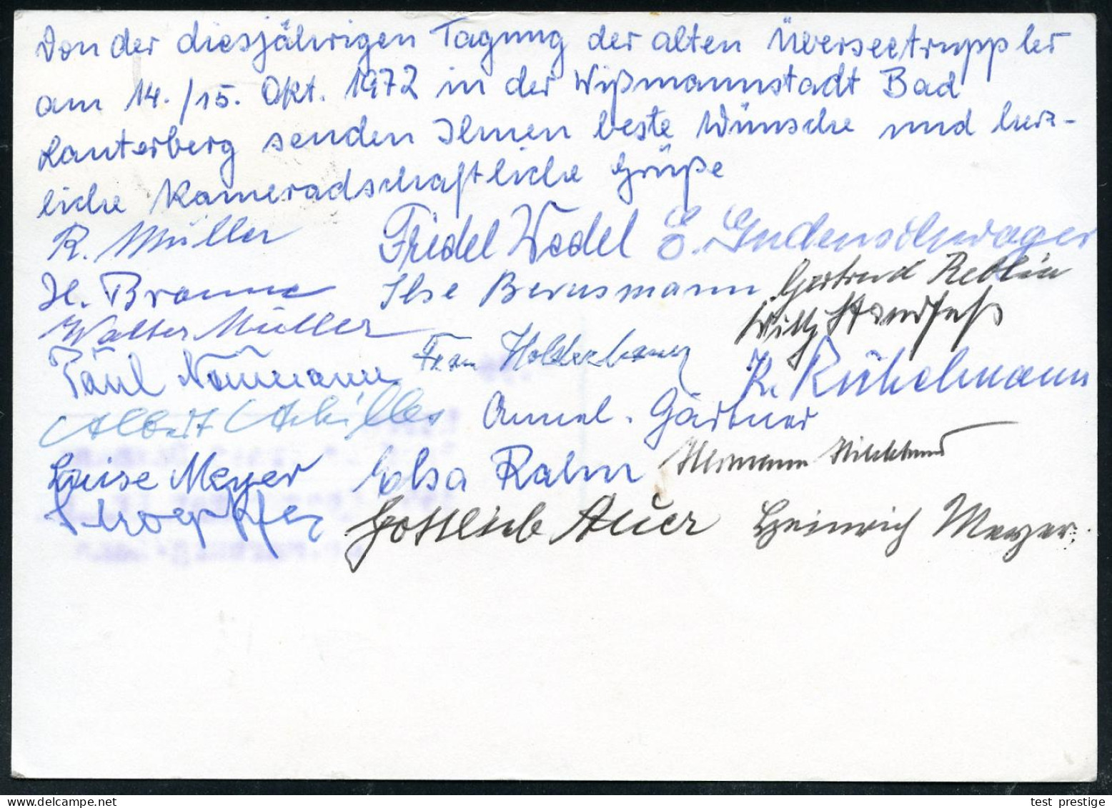 B.R.D. 1970 (Okt.) 30 Pf. Helgoland + Abs.-5L: Traditionsverband Ehem./Schutz-u. Überseetruppen.. , Vom Jahrestreffens 1 - Autres & Non Classés