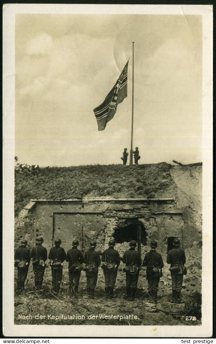 DANZIG 1940 (22.7.) Seltener, Aptierter Feldpost-2K: FELDPOST/I = D Z G  Entfernt! (rechts Oben Gering Undeutl.) + Blaue - Sonstige & Ohne Zuordnung