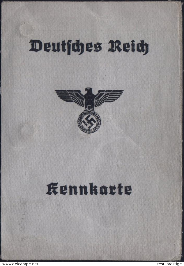 Berlin 1940 (30.11.) Orig. Kennkarte: Personalausweis Einer Frau Mit Lichtbild U. 2 Fingerabdrucke, Am 24.8.1945 Verläng - Autres & Non Classés