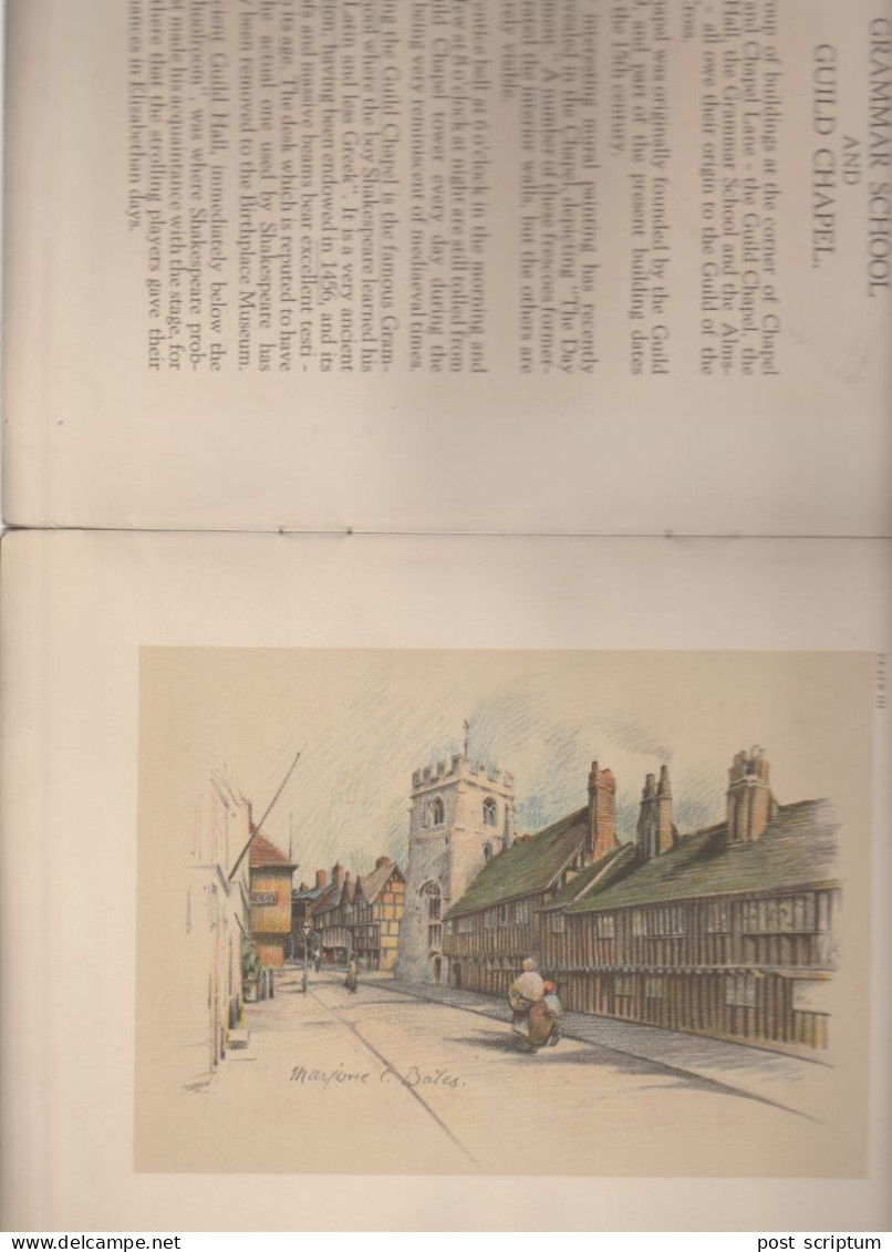 Livre -  Anglais - Stratford On Avon And Broadway Village  - 16 View In Colour After Marjorie C Bates - VOIR ETAT - Ontwikkeling