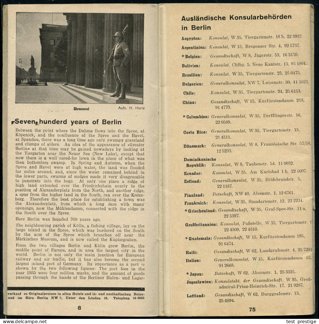 Berlin 1937 700 Jahre-Feier, Dreisprachiger. Stadtführer "Das Sprachrohr" , 75 Seiten M. Zahlreichen Abb., Berlin U. Umg - Autres & Non Classés