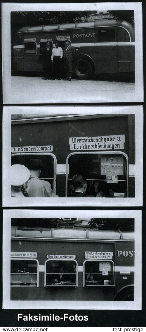 BERLIN FAHRBARES POSTAMT/ A / 700 Jahre Berlin 1937 (14.8.) SSt Auf S/w.-Foto-Sonder-Kt: 700 Jahre.. Mit 5 Bildern (Bran - Otros & Sin Clasificación