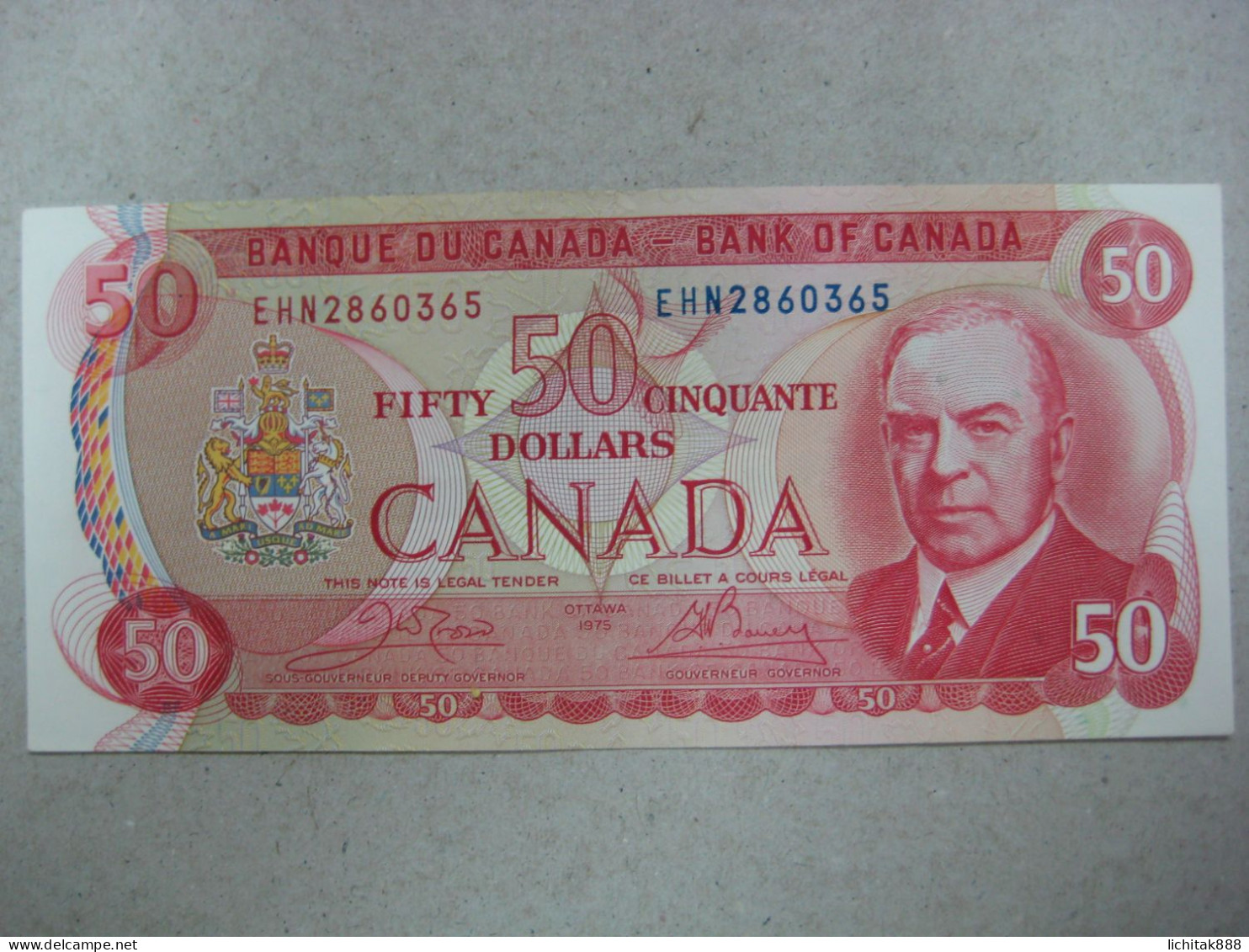 Canada 1975 $50 Banknote VF - EF Condition - Canada