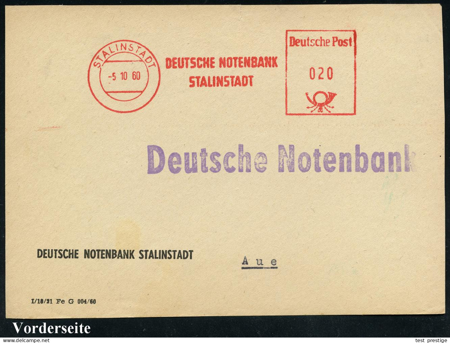 952 WERDAU/ Der/ KONSUM/ Festigt Das Bündnis Von/ STADT U.LAND 1965 (32.! Juli) AFS Francotyp (Walzwerk-Arbeiter U. Bäue - Other & Unclassified