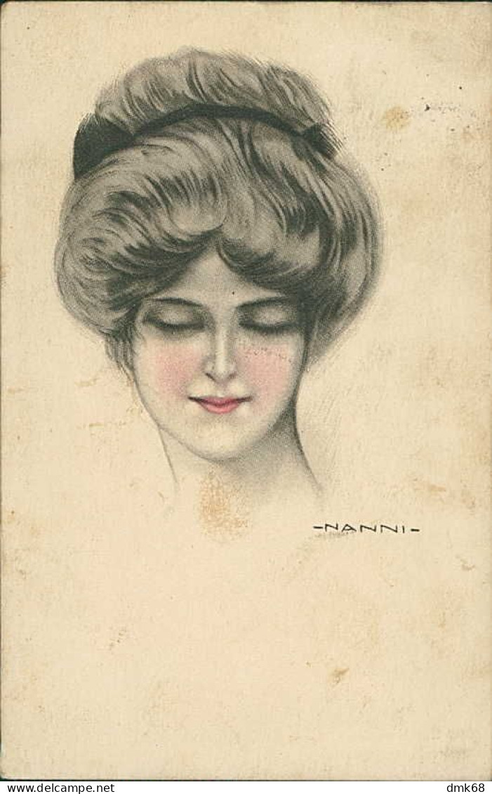 NANNI SIGNED 1920s POSTCARD - WOMAN - N.311/5 (4674) - Nanni