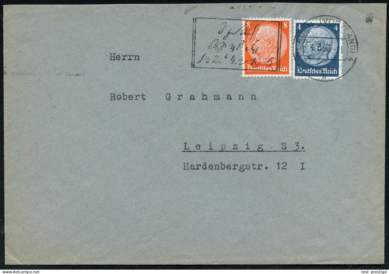 PLAUEN (VOGTLAND)4/ B/ Deutsche Stenographenschaft/ Sächsischer Gautag.. 1936 (4.5.) Seltener MWSt In  S T E N O Klar Au - Otros