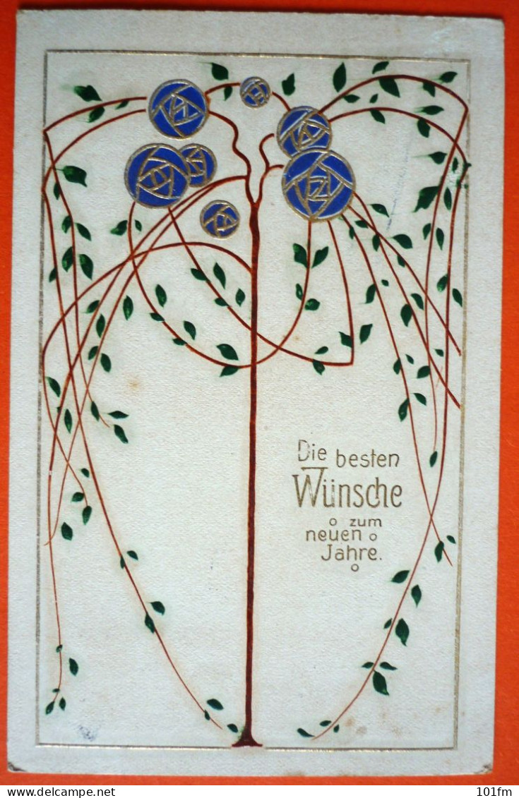 DIE BESTE WUNSCHE ZUM NEUN JAHRE , USED 1908 - New Year