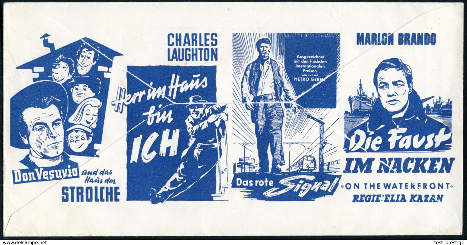 (1) BERLIN W15/ ..SCHMALFILM-VERTRIEB/ BRUNO SCHMIDT 1960 (25.2.) AFS Francotyp = Comic-Figur Auf Reklame-Bf (rs.): MARL - Cinema