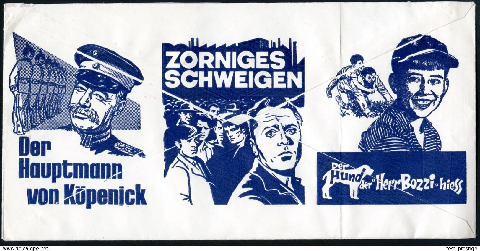 (1) BERLIN W 15/ ..Spitzenfilme/ In 16mm/ ..BRUNO SCHMIDT 1963 (31.1.) AFS Francotyp (Comic-Figur) Auf Reklame-Bf: Der H - Cinema