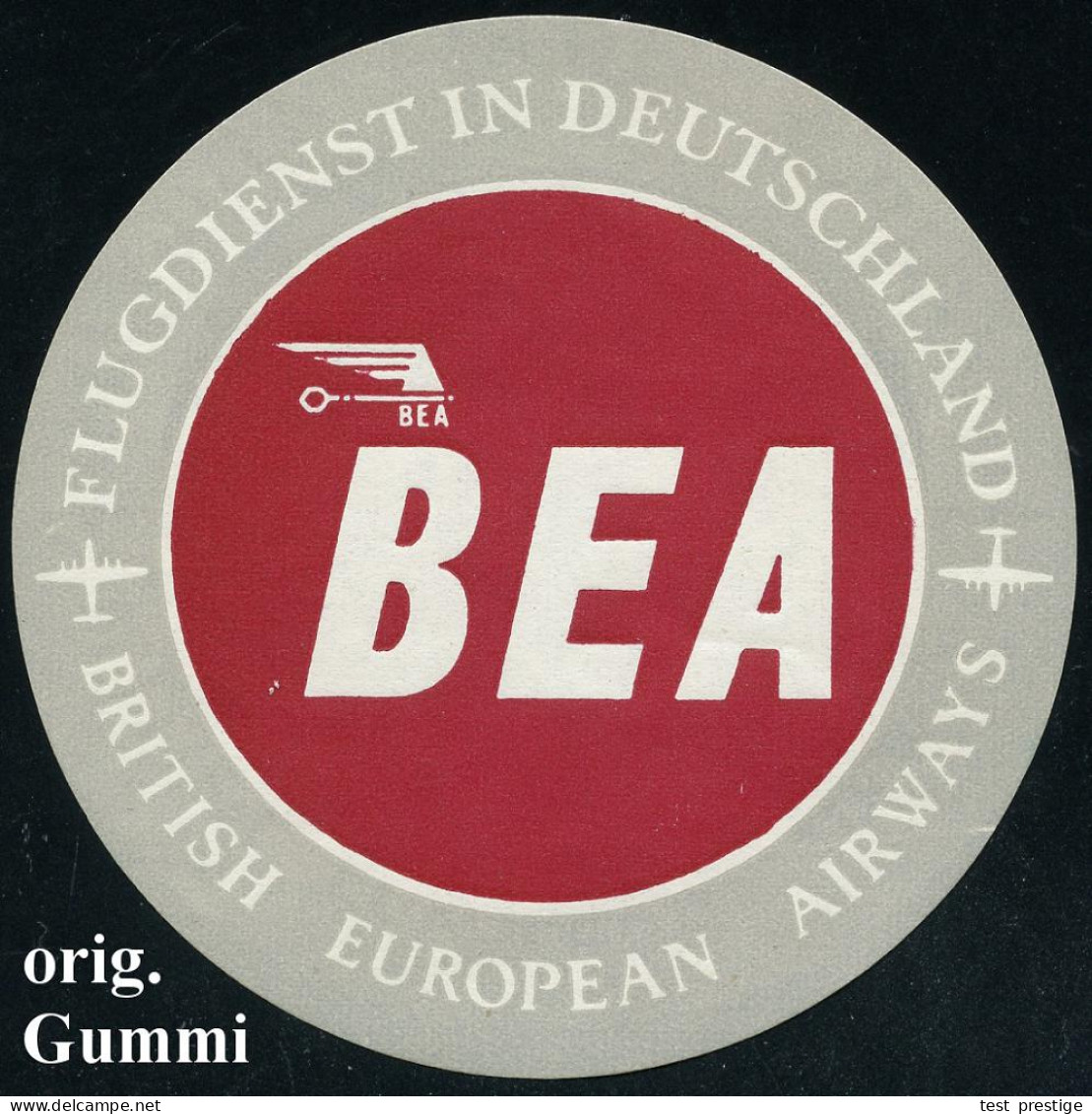 DDR /  GROSSBRIT. /  NIEDERL. /  USA 1960 (ca) 4 Verschiedene Aufkleber: Deutsche Lufthansa DDR, BEA, KLM U. PAA , Alle  - Otros (Aire)