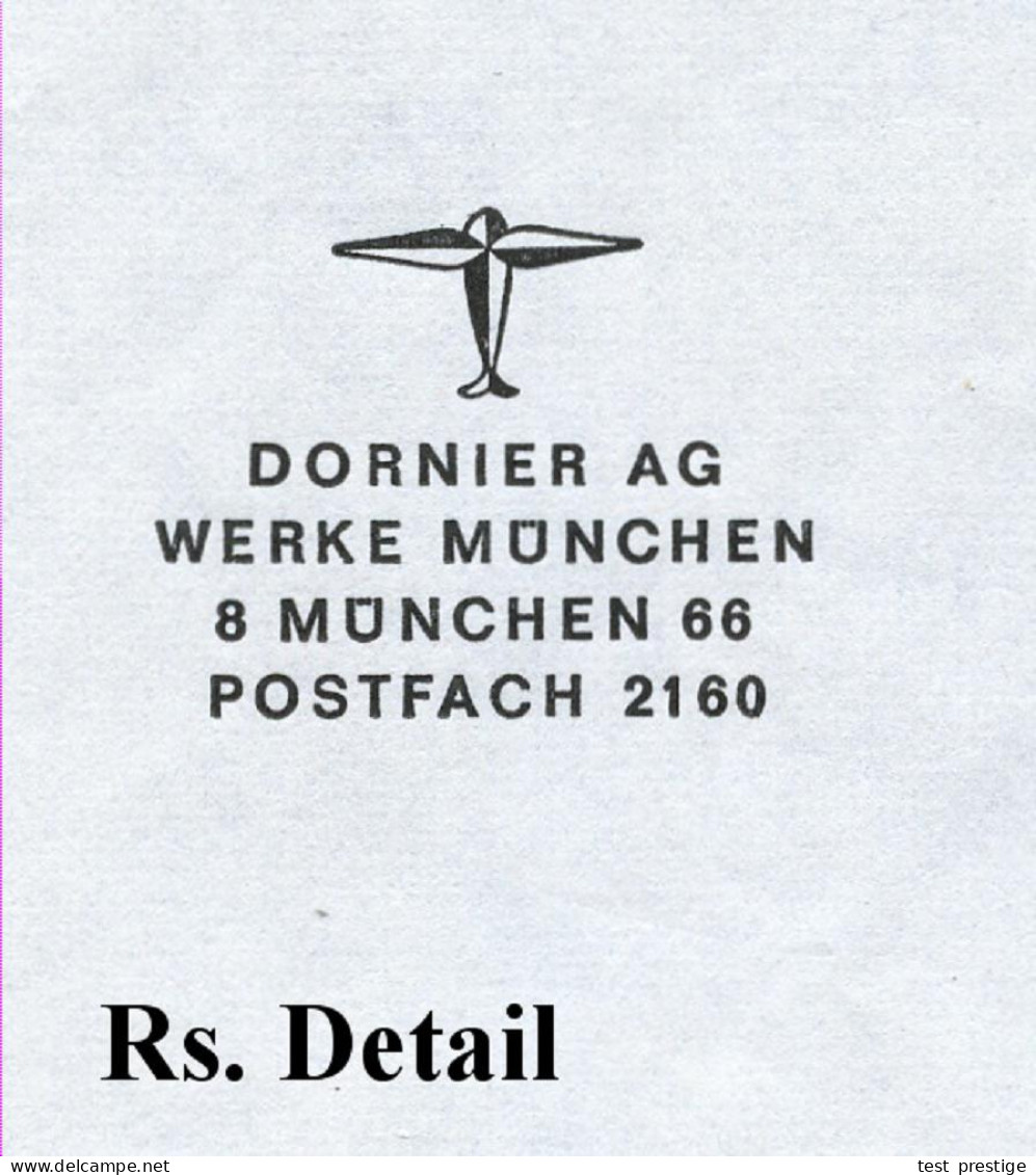 8 MÜNCHEN 66/ DORNIER/ STOL-ARBEITSFLUGZEUGE 1971 (11.3.) AFS Francotyp 130 Pf. = Dornier Do 28 D "Skyservant" (Bf. Schw - Flugzeuge