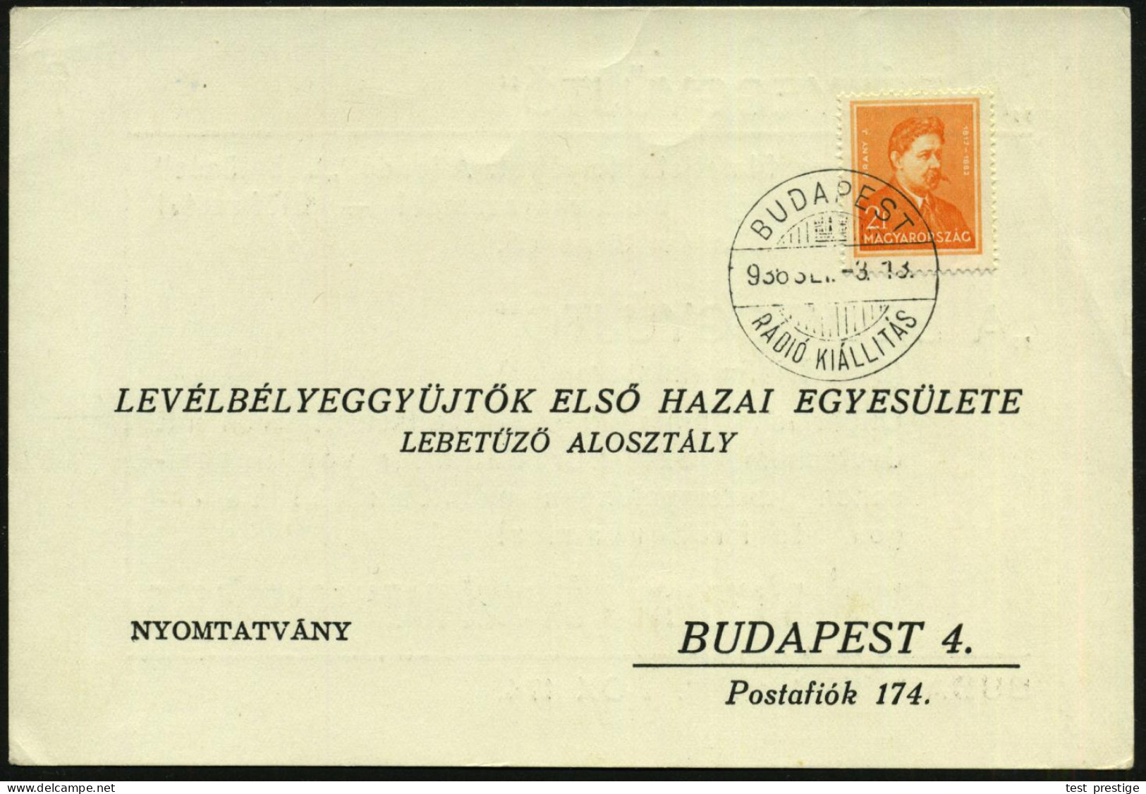 UNGARN 1936 (Sept.) Seltener SSt: BUDAPEST/RADIO KIALLITAS (= Funk-Ausstllung Zur Herbstmesse) Inl.-Karte - FUNK-, RADIO - Otros