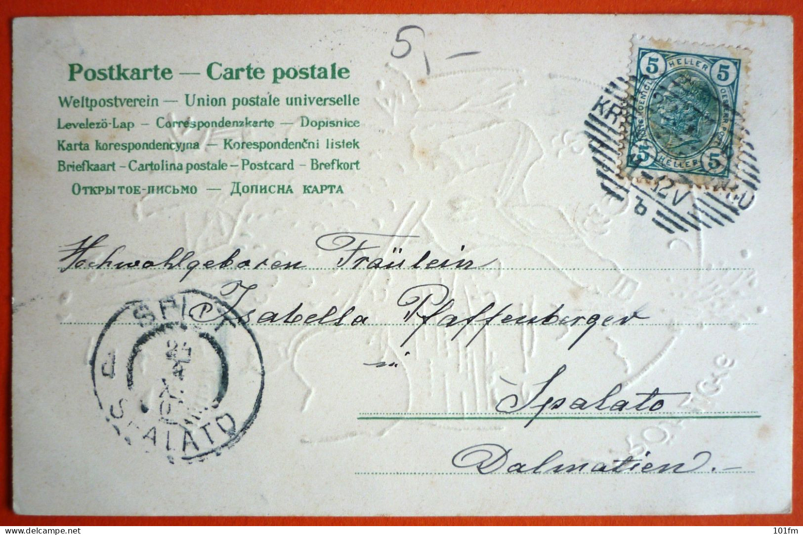 FROHLICHE OSTERN , USED 1906 - Pâques