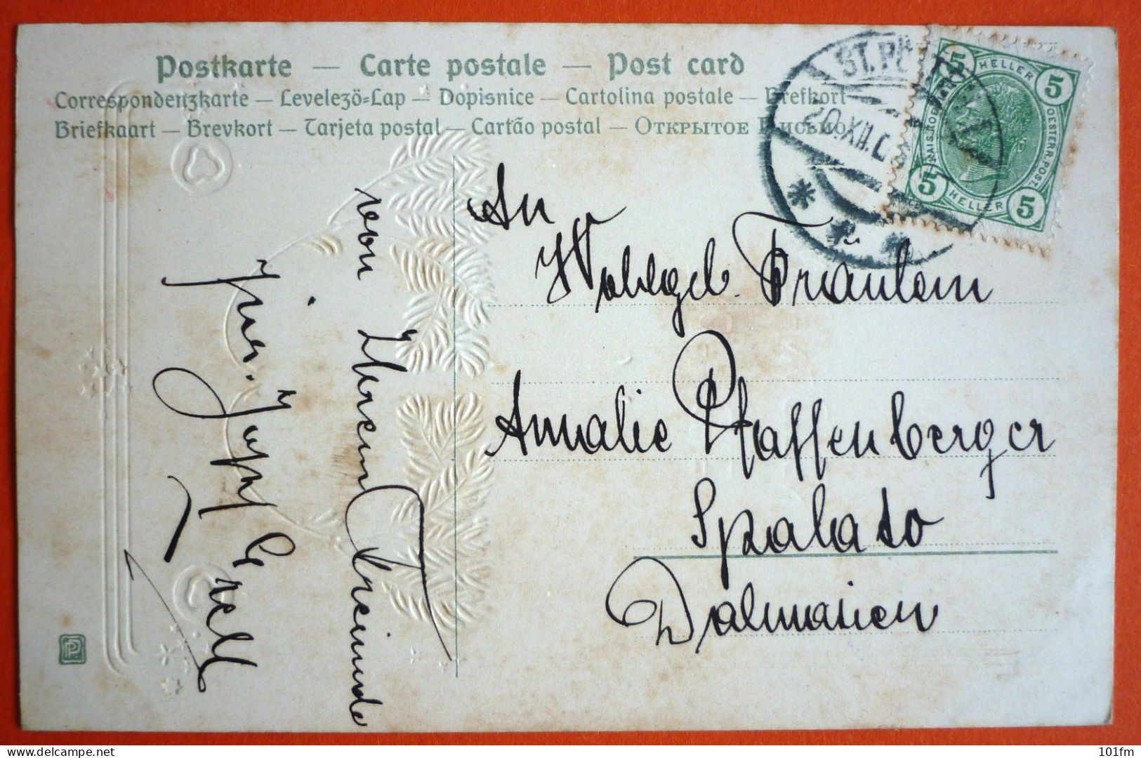 FROHLICHE WEIHNACHTEN , USED 1905 - Autres & Non Classés