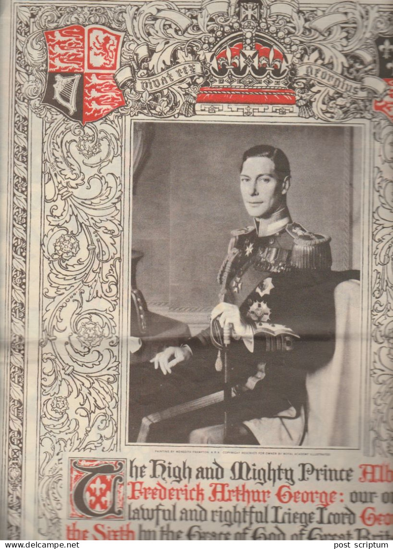 Journal - The Christian Science Monitor 22 April 1937 (inclut Une Carte Du Commonwealth) - Armoiries - Famille Royale - History