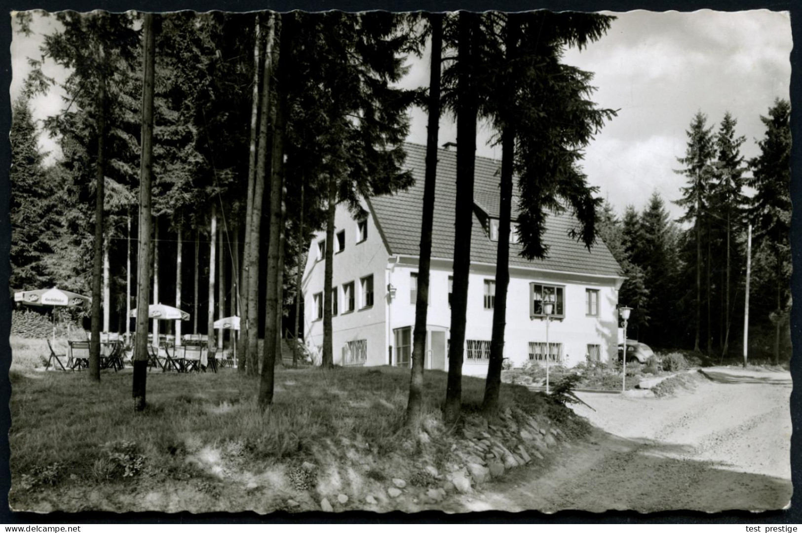 5241 Grube/ Concordia 1963 (18.9.) Amtl., Schw.-blauer Ra.2 = PSt.II + 1K: 524 BETZDORF Auf S/w.-Fern-Ak.: Waldhotel "Ha - Other & Unclassified