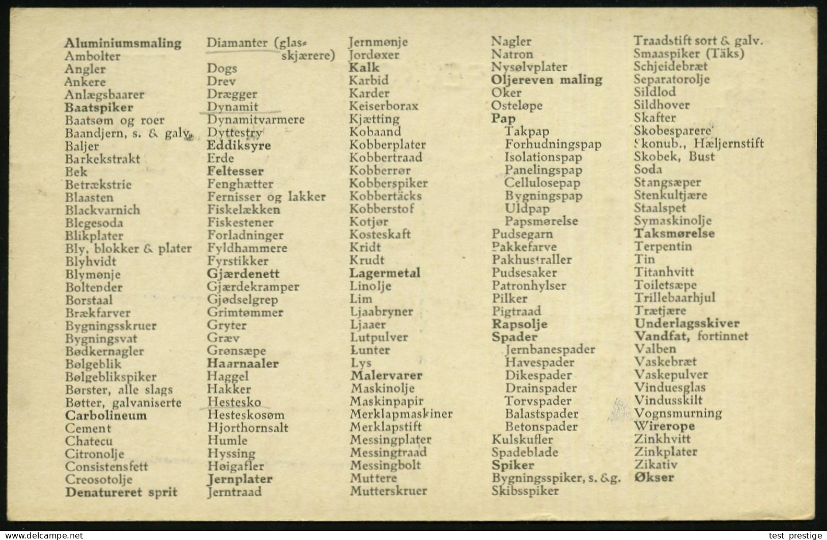 NORWEGEN 1924 Reklame-PP 15 Ö. Posthorn, Blau: Zweiseit. Firmen-Zudruck Johansen & Smith Nilsen, Trondjem , Rs. Bestell- - Autres & Non Classés