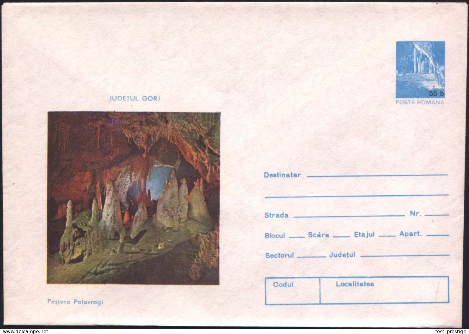 RUMÄNIEN 1978 55 B. U Tropfsteinhöhle, Blau: Serie Von 6 Verschied. Tropfsteinhöhlen , Alle Ungebr., 6 Belege Kompl.!  ( - Other & Unclassified