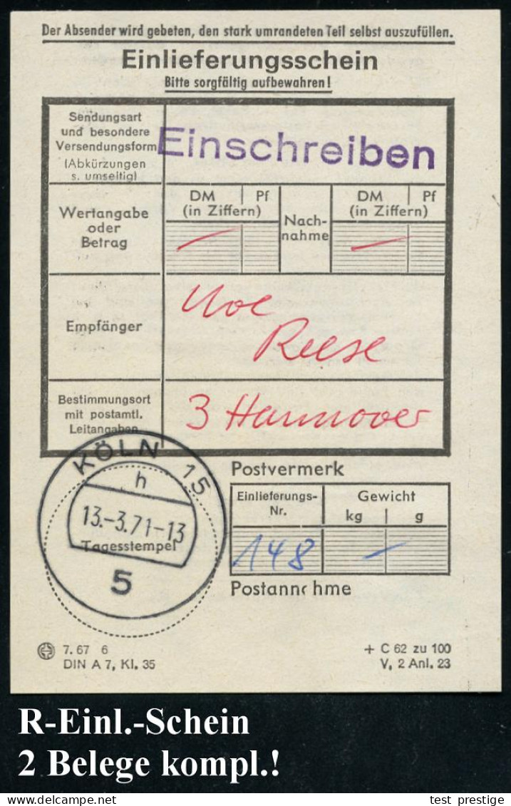 BERLIN /  BRD 1971 (13.3.) 30 Pf. "XX. Berliner Festwochen", Reine MeF: Rand-4er-Block = Farb-Grafik , Einzeln Klar Gest - Otros & Sin Clasificación