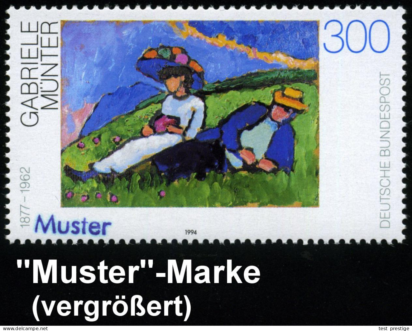 B.R.D. 1994 (Aug.) "Deutsche Malerei 20. Jahrhundert", Kompl. Satz = 100 Pf. Christian Schad ("Maika"), 200 Pf. E. Hecke - Sonstige & Ohne Zuordnung