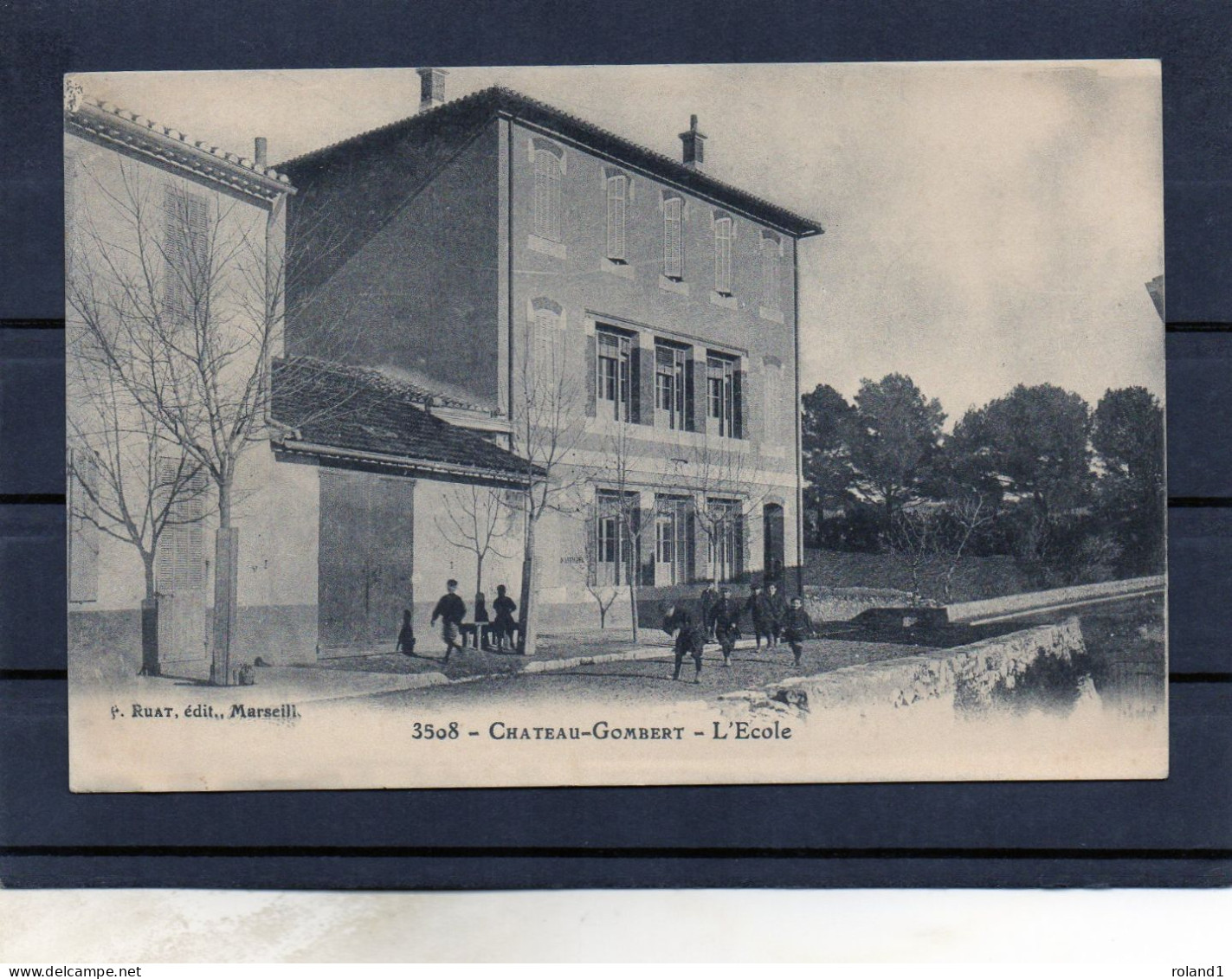 Marseille - Chateau-Gombert - L'école.( édit. P.Ruat ). - Quartiers Nord, Le Merlan, Saint Antoine