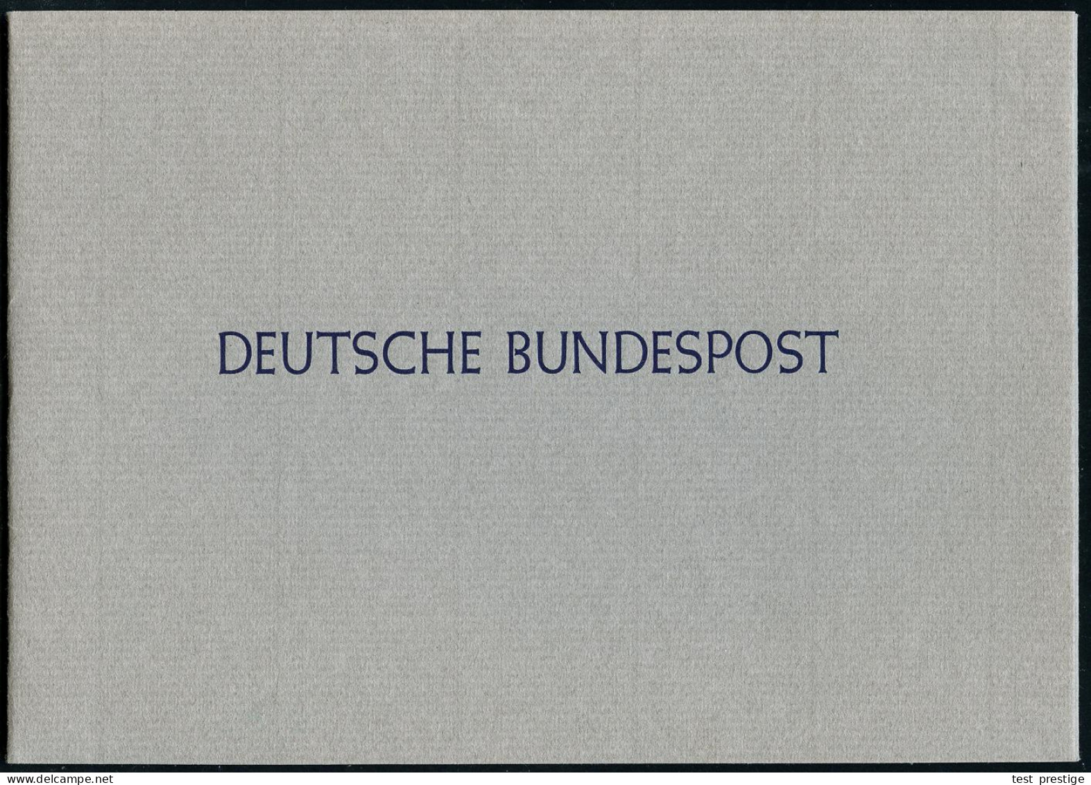 B.R.D. 1959 Beethoven-Block, Postfr. In Bütten-Exklusiv-Ministerheft D.Postministers (Faksimile "Stücklen") Querformat A - Música