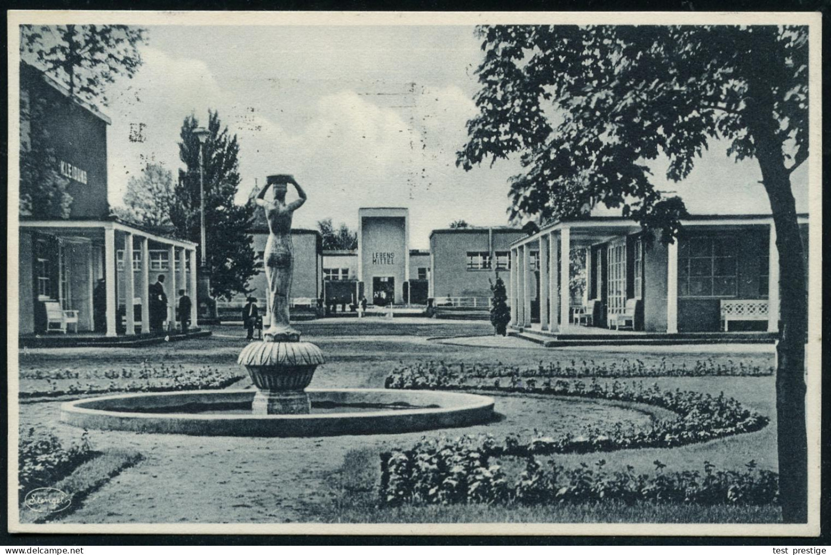 DRESDEN/ AUSSTELLUNG/ INTERNAT.HYGIENE/ AUSSTELLUNG.. 1930 (10.6.) MWSt = Sonne Hinter Hygiene-Museum , Klar Gest. Ausst - Medicina
