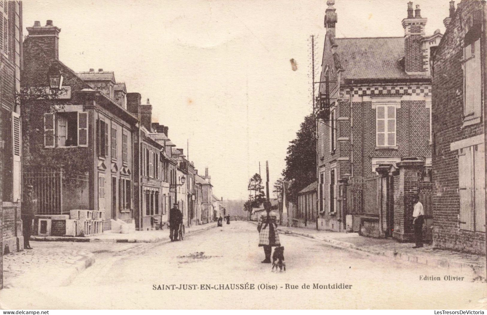 FRANCE - Clermont - Saint Just En Chaussée - Rue De Montdidier - Carte Postale Ancienne - Clermont