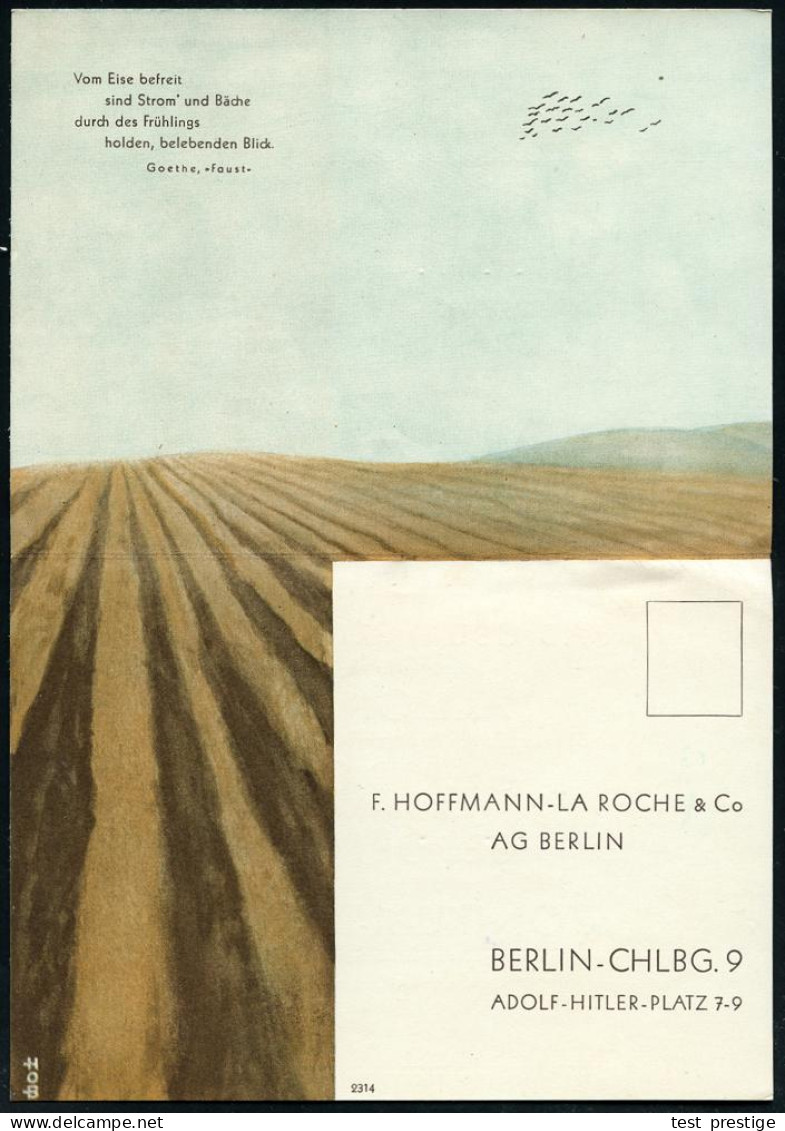 BERLIN-/ CHARLOTTENBURG 9/ HOFFMANN-LA/ ROCHE & Co../ FABRIKATION/ GRENZACH IN BADEN 193666 (2.4.) AFS Francotyp "Mäande - Apotheek