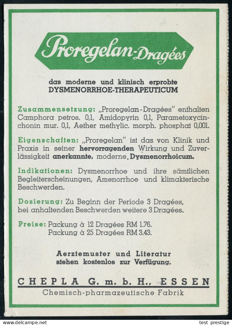 ESSEN/ 1/ Asthma?/ CHEPLASOL/ HILFT/ Narcotica/ Frei/ CHEPLA/ GMBH 1934 (13.10.) AFS Francotyp 015 Pf. Klar Auf Firmen-A - Drogue