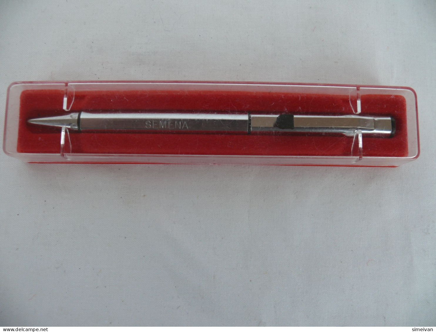 VINTAGE SIGNO METAL AND PLASTIC BALLPOINT PEN IN BOX #1669 - Lapiceros