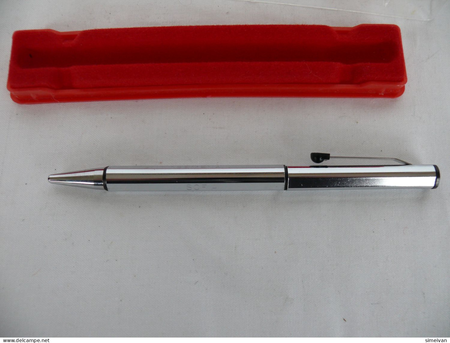 VINTAGE SIGNO METAL AND PLASTIC BALLPOINT PEN IN BOX #1669 - Lapiceros