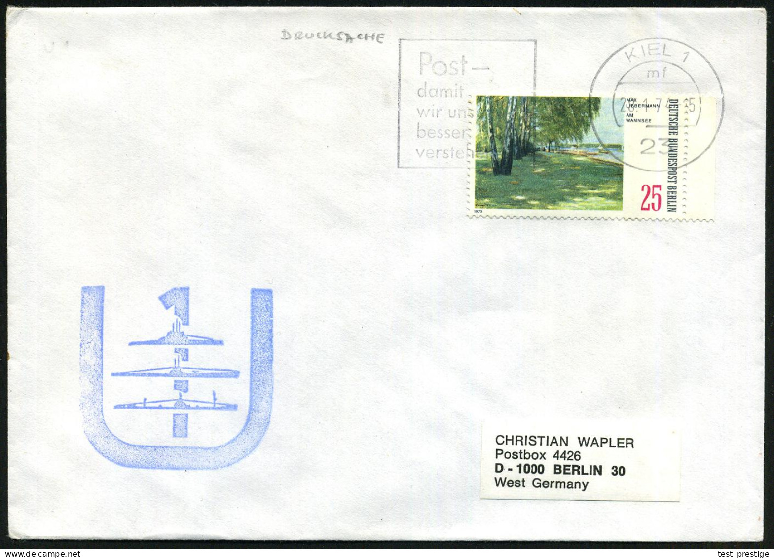 B.R.D. 1967/84 32 verschiedene U-Boot-Briefstempel, dabei sehr viele Taufen/Aufschimmen bzw. Indienststellungen von "U 1