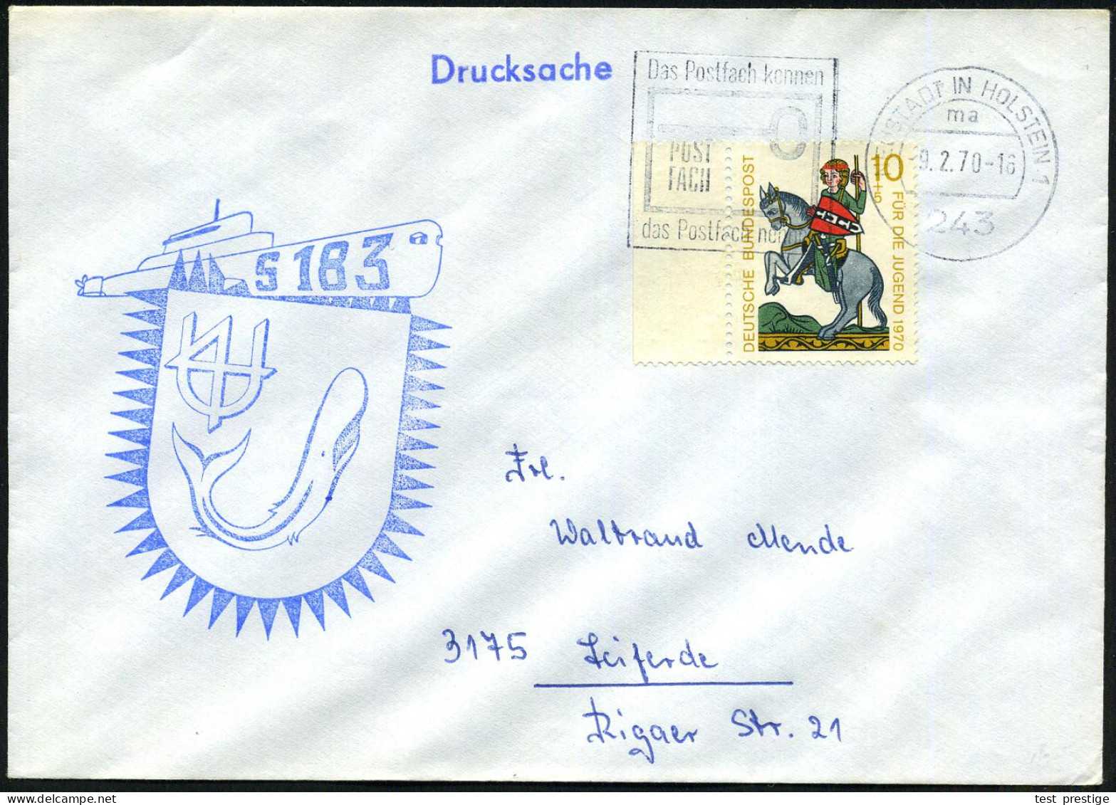 B.R.D. 1967/84 32 verschiedene U-Boot-Briefstempel, dabei sehr viele Taufen/Aufschimmen bzw. Indienststellungen von "U 1