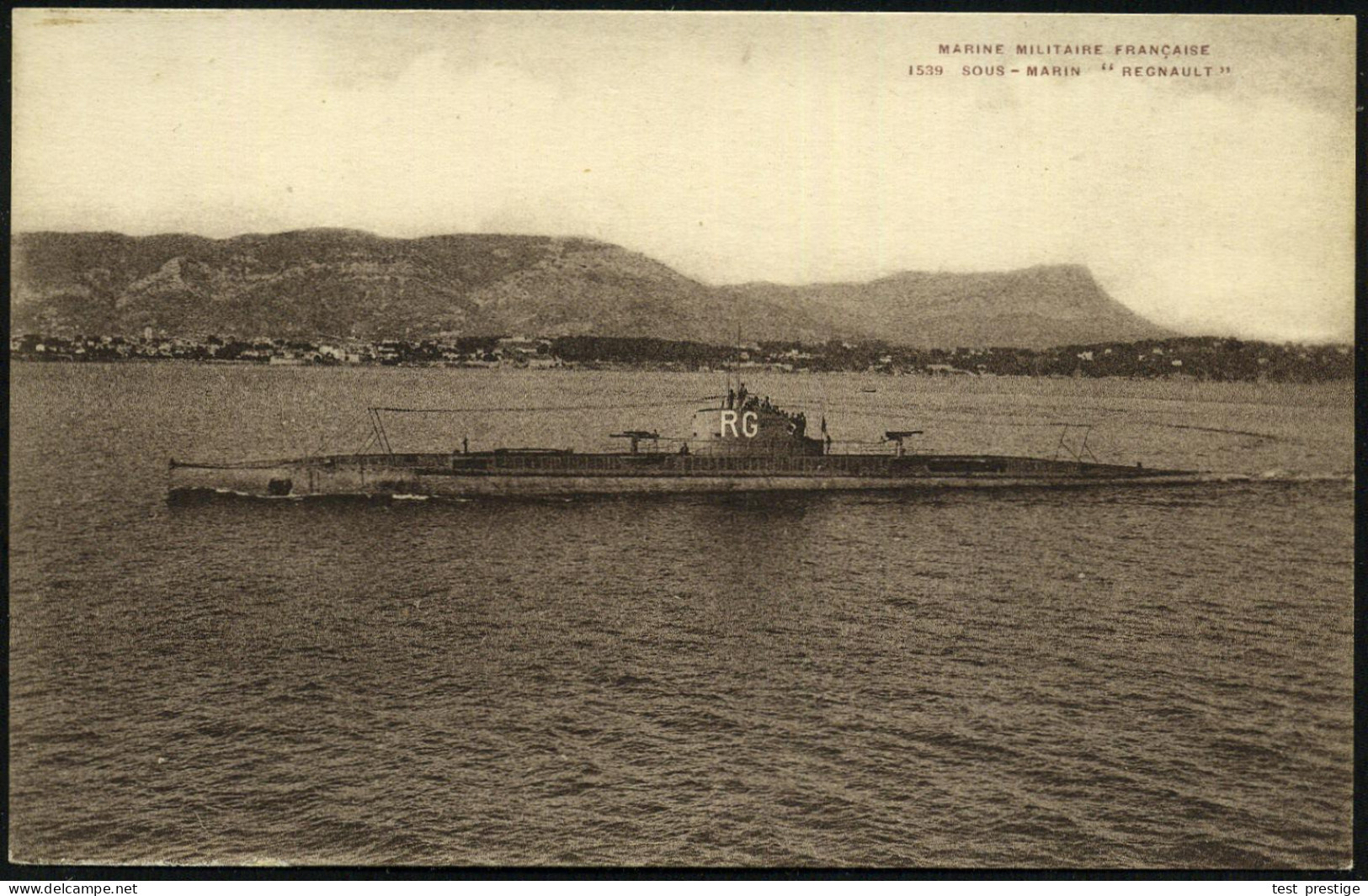 FRANKREICH 1909/30 (ca.) 3 Monochrome Foto-Ak.U-Boot: "Regnault", "Réné Audry" U. "Rubis" , 2x Ungebr., 1x Gebr., 3 Bele - Sous-marins