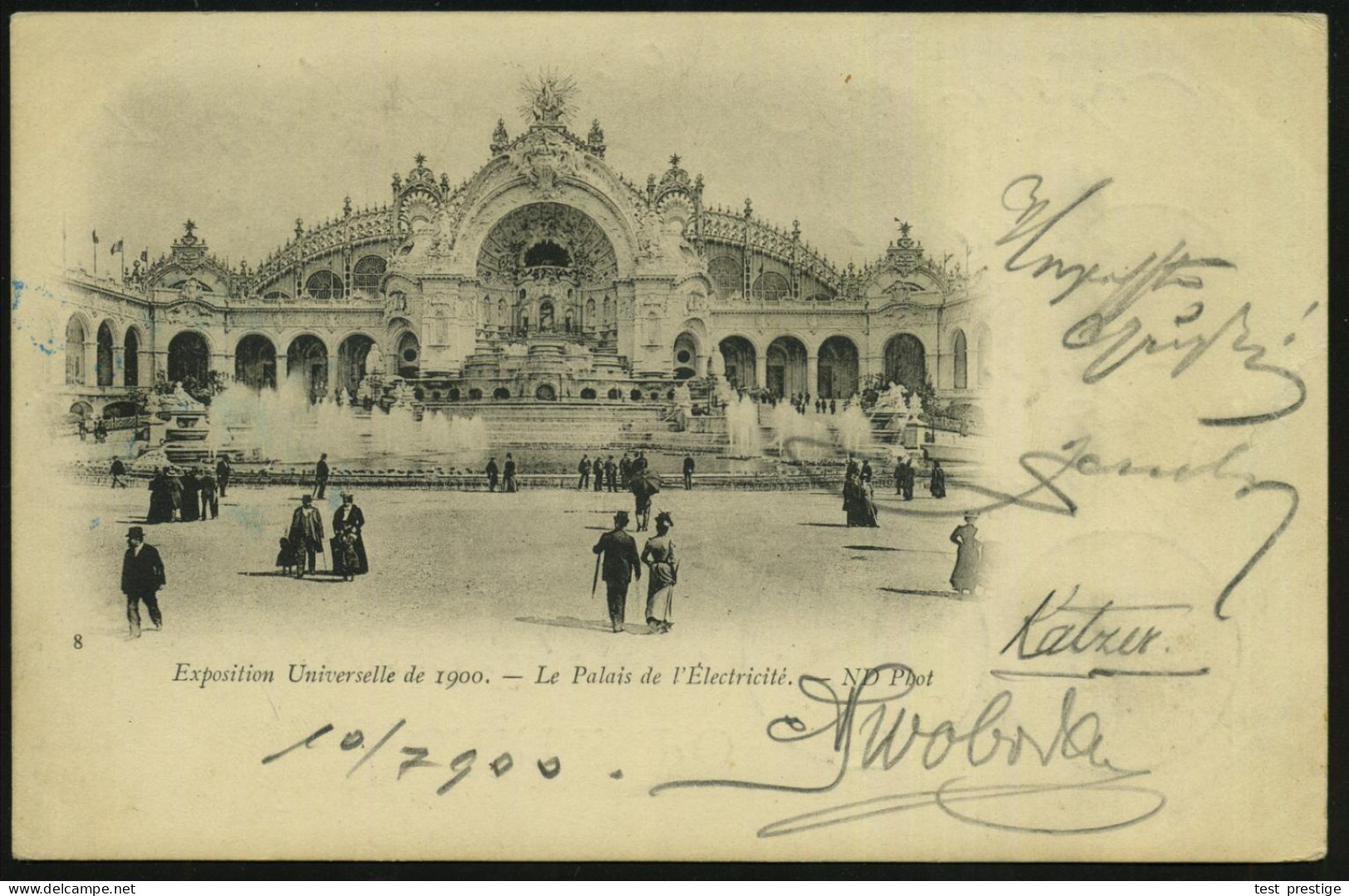 FRANKREICH 1900 (10.7.) Seltener 2K: PARIS EXPOSITION / B E A U X - A R T S 2x Klar Auf S/w.-Sonderkarte: Expo 1900 "Pal - Autres & Non Classés