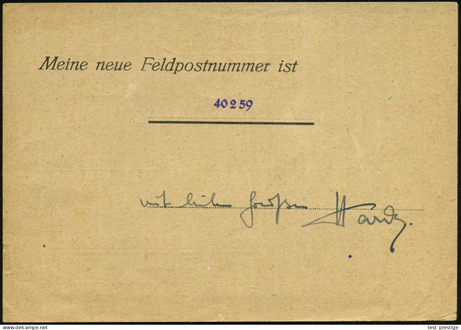 DEUTSCHES REICH 1942 (25.6.) 1K: FELDPOST/b/--- + Viol. 1K-HdN: ..Feldpostnr. 40 259 = Stab Raketen-Werfer-Regt. 70 , Kl - Otros & Sin Clasificación