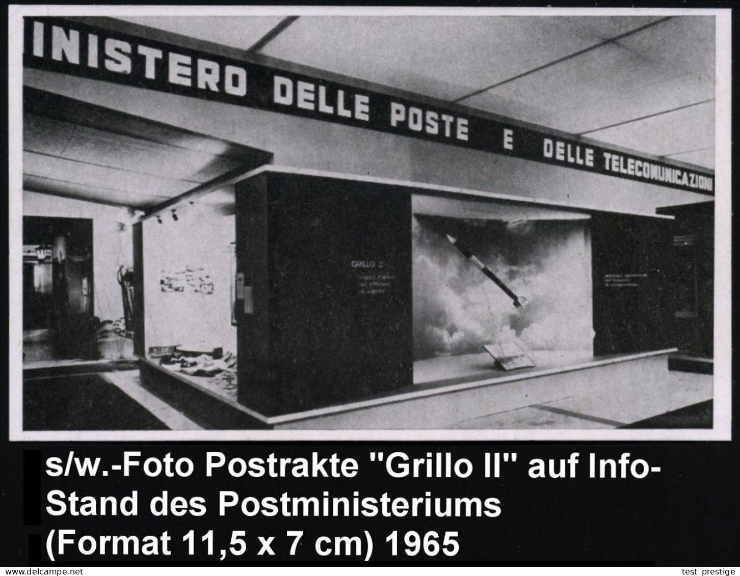 ITALIEN 1965 (3.11.) 1K: GENOVA../PIAZZA J.F.KENNEDY + Raketen-Vign. "BRILLO II" , Klar Gest. Minatur-Raketen-SU: VIA RA - Sonstige & Ohne Zuordnung