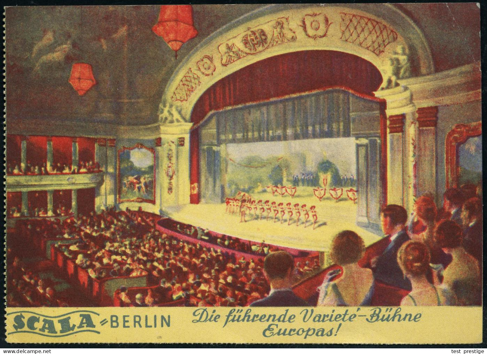 BERLIN W/ 62/ AKROBAT/ Schööön!/ 3 ANDREU-/ RIVELS/ SCALA.. 1932 (4.10.) Sehr Seltener AFS Francotyp 006 Pf. = Hausposta - Circo