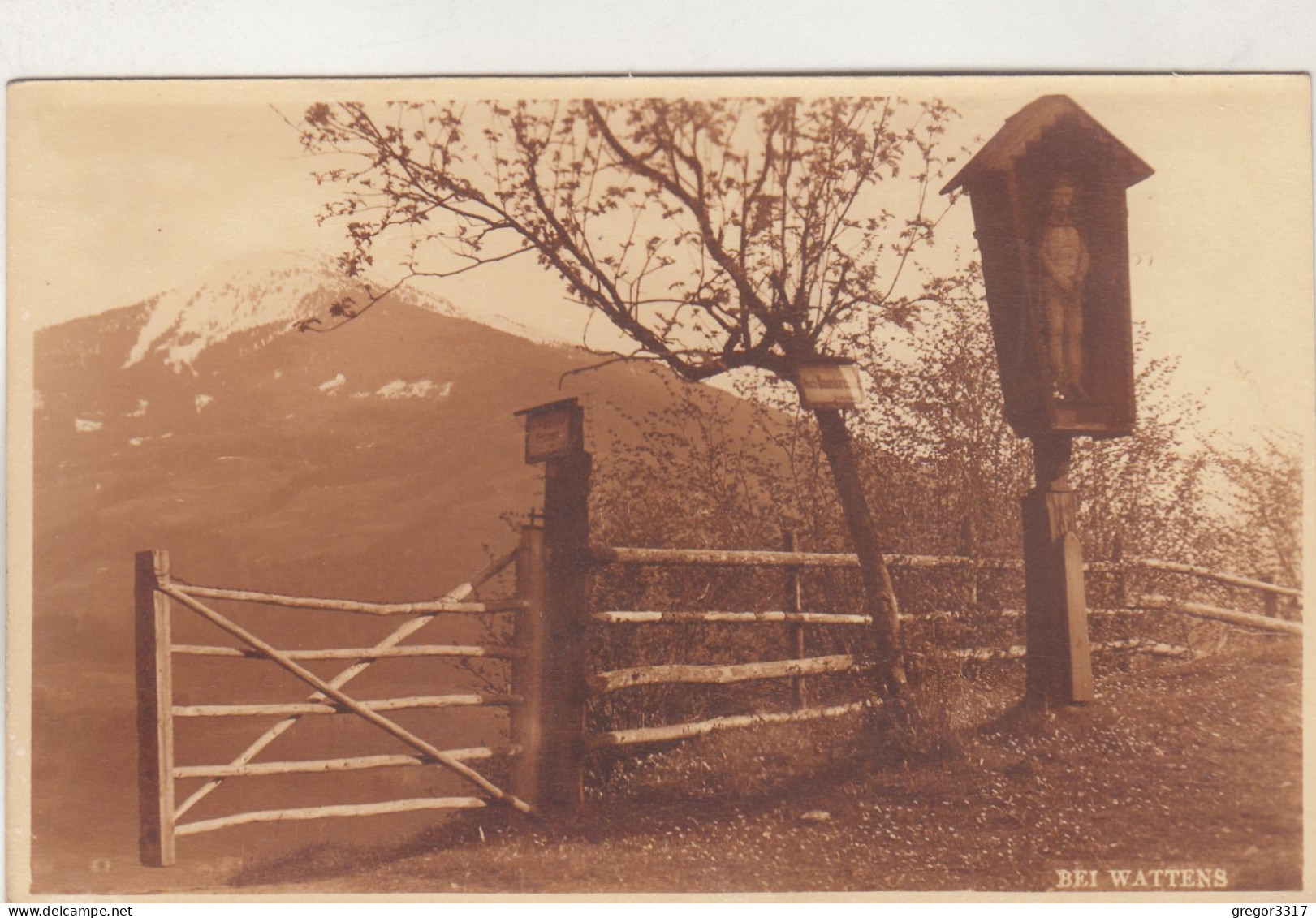 D4616) Bei WATTENS - Materl U. Holzzaun - Tolle Alte Original FOTO AK A. Riepenhausen 1917 - Wattens