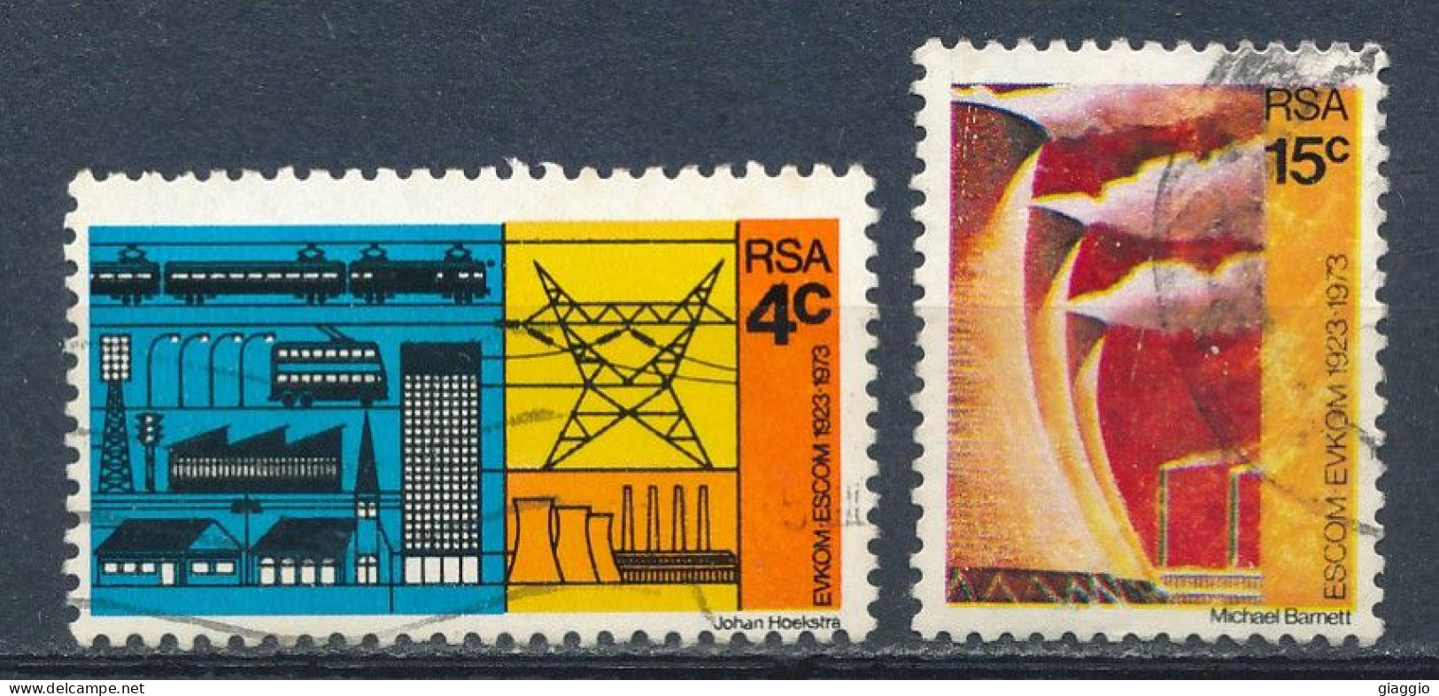 °°° SOUTH AFRICA  - Y&T N°338/40 - 1973 °°° - Used Stamps