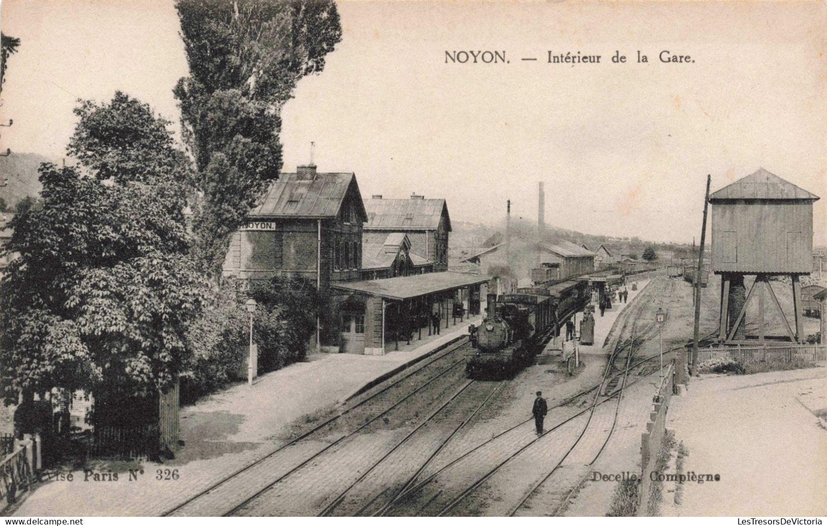 FRANCE - Compiègne - Noyon - Intérieur De La Gare - Carte Postale Ancienne - Noyon