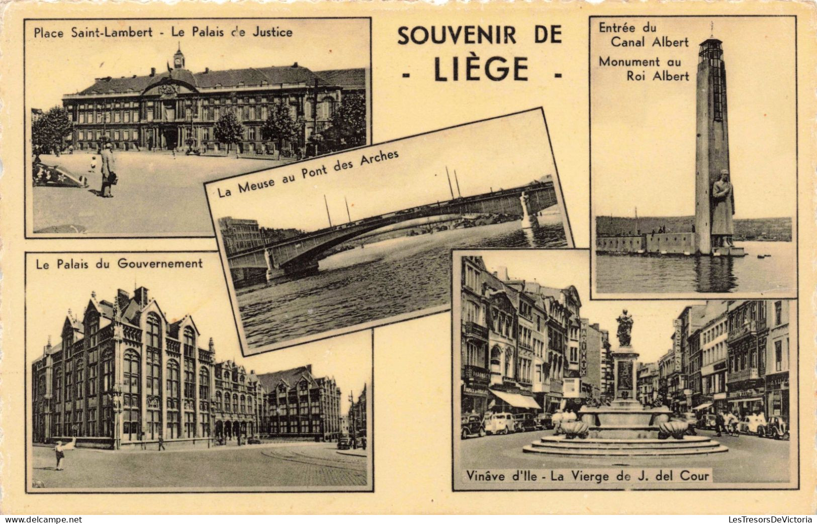 BELGIQUE - Souvenir De Liège - Places - Monument - Palais Du Gouverneur - Carte Postale Ancienne - Liege