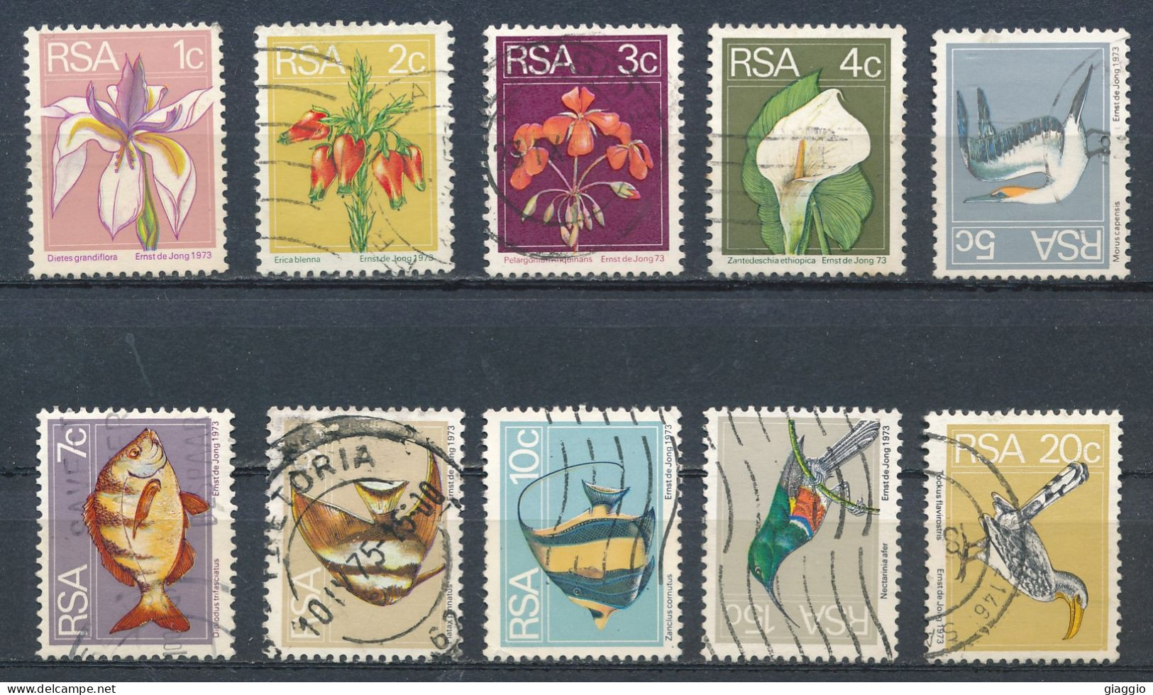 °°° SOUTH AFRICA  - Y&T N°359/70 - 1974 °°° - Used Stamps