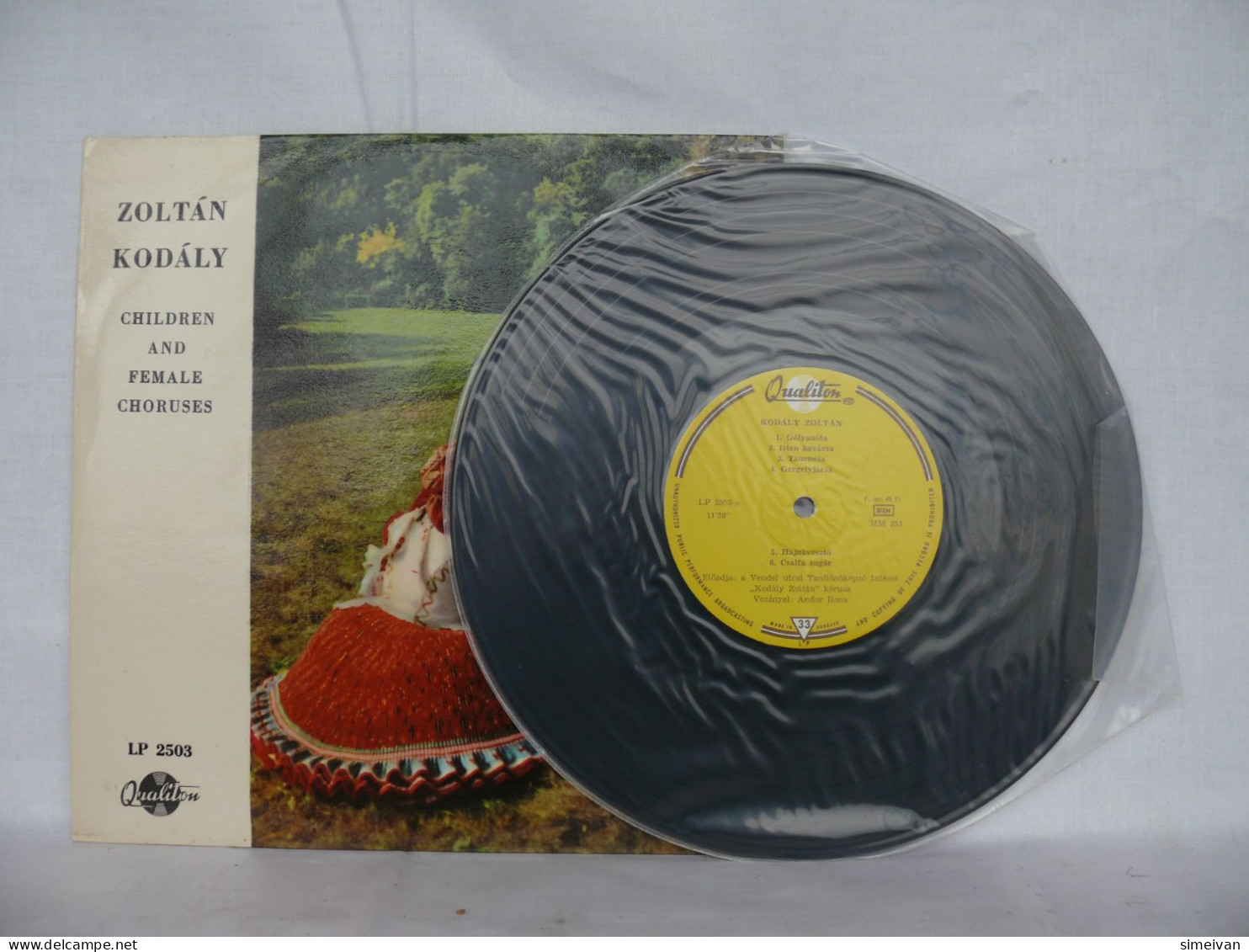 ZOLTAN KODALY CHILDREN AND FEMALE CHORUSES VINYL MADE IN HUNGARY QUALITON #1692 - Kinderen