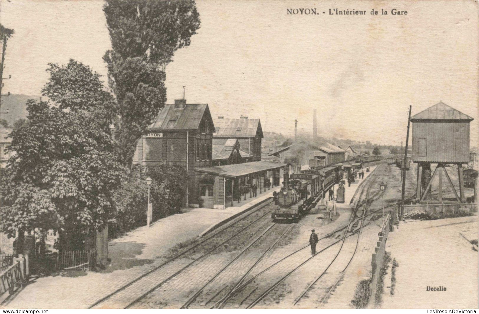 FRANCE - Compiègne - Noyon - L'Intérieur De La Gare - Carte Postale Ancienne - Compiegne