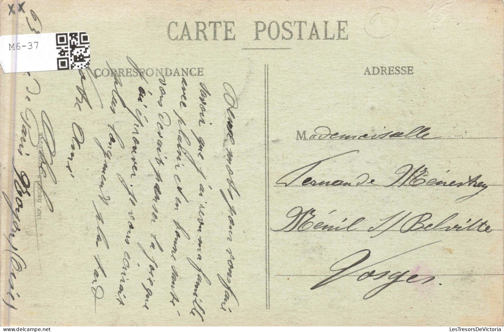 FRANCE - Compiègne - Noyon - L'Intérieur De La Gare - Carte Postale Ancienne - Compiegne