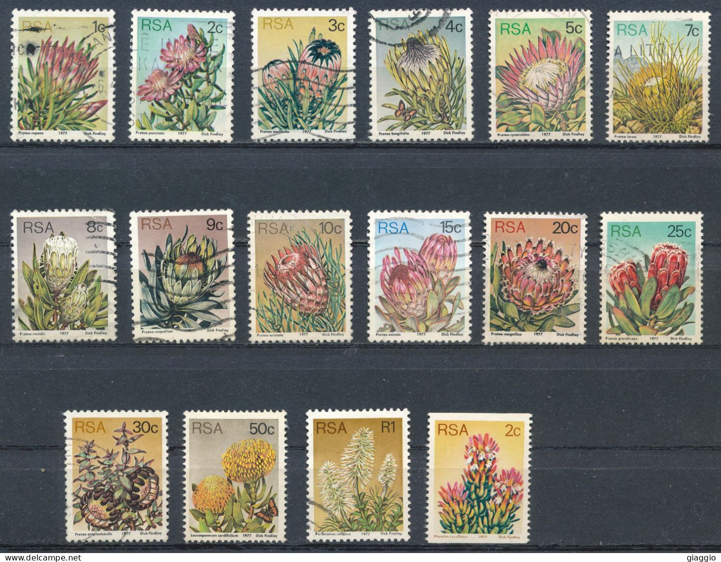 °°° SOUTH AFRICA  - Y&T N°416/34 - 1977 °°° - Used Stamps