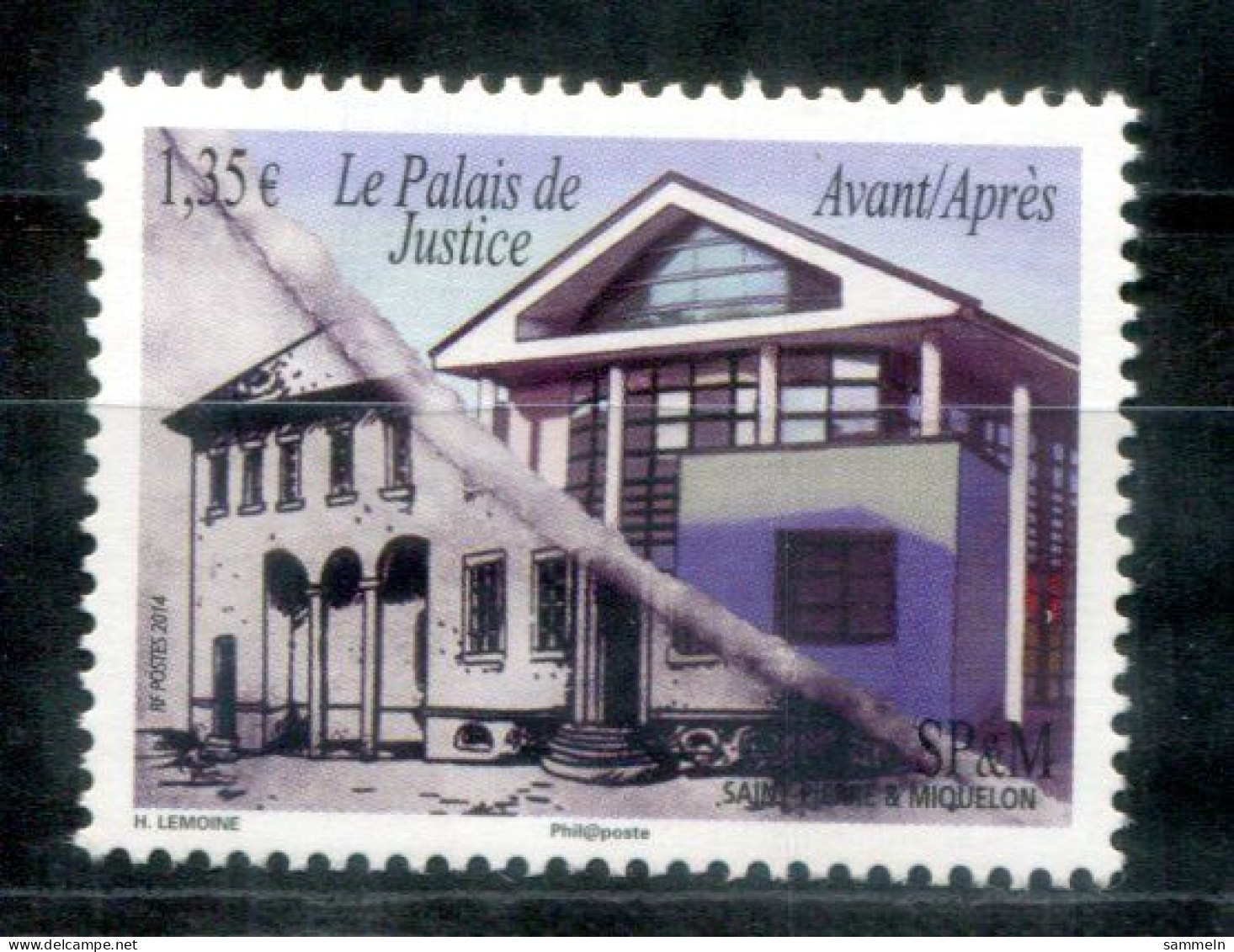 SAINT PIERRE & MIQUELON 1204 Mnh - Justizpalast, Palace Of Justice, Palais De Justice - Unused Stamps