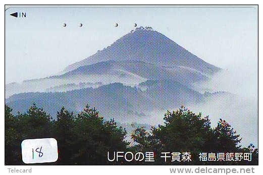 Télécarte Japon * UFO * UNIDENTIFIED FLYING OBJECT (18) ESPACE * TERRESTRE * MAPPEMONDE * TELEFONKARTE * Phonecard JAPAN - Space